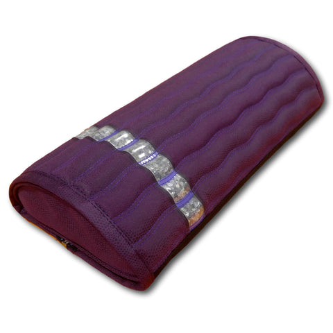 Ereada® Amethyst MINI Pillow 17"L x 7.5"W x 3"H Purple GENTLE with Detachable Crystals Pad