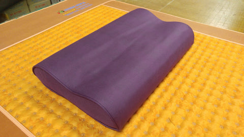 Ereada Amethyst Pillow 19"L x 12"W x 3.3"H Purple GENTLE with Detachable Pad