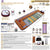 Ereada® FIR Amethyst Mat Compact PRO 59"L x 24"W (150 x 60 cm) Rich Brown with NP