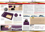 Ereada® Amethyst Pillow 19"L x 12"W x 3,3"H Purple FIRM