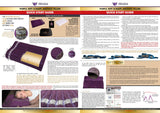 Ereada® Amethyst Pillow 19"L x 12"W x 3,3"H Purple GENTLE